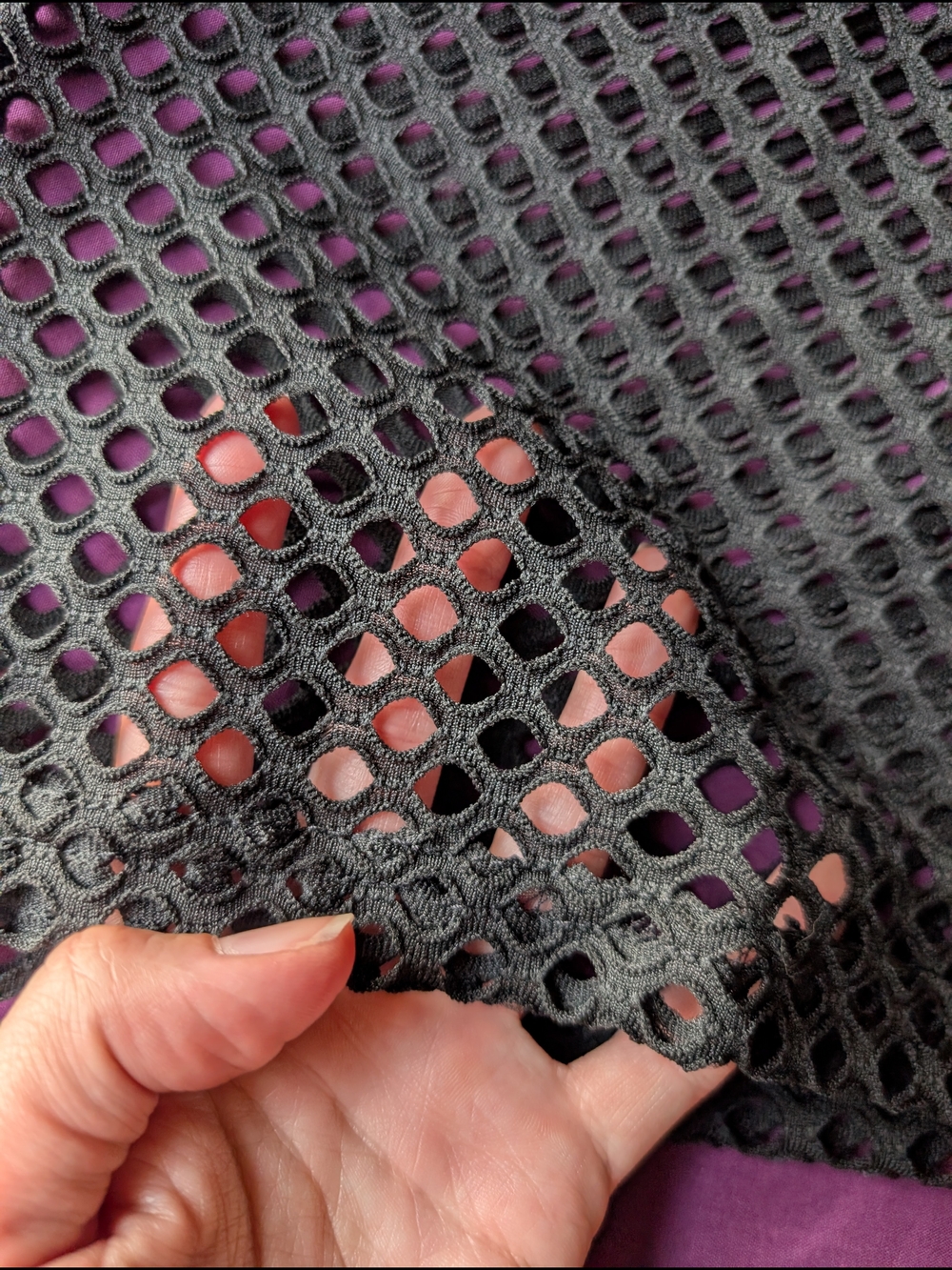 Black Fishnet Tank Top - Picture 3 of 7